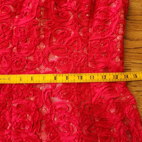 BCBGMaxazria Marina Short Strapless Ruffle Hem Dress NWT - Picture 12 of 13